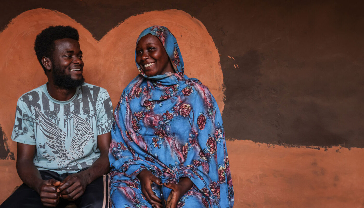 Sudanese refugee couple Mussa, 25, and Jamila, 22, sit in their shelter at Sherkole refugee camp in the Benishangul-Gumuz region of northwestern Ethiopia. The newly-weds fled the conflict in Sudan in May 2023, initially arriving at the Kurmuk transit centre near the border, before UNHCR then relocated them to the Sherkole camp some 50km away. 

High Commissioner Filippo Grandi met with refugees from Sudan at the Kurmuk site during his three-day mission to Ethiopia in January 2024. ; As the third largest refugee-hosting country in Africa, Ethiopia is currently home to nearly 1 million refugees – mainly from South Sudan, Somalia, Eritrea, and Sudan – while an estimated 3.5 million Ethiopians are internally displaced. 

Since April 2023, nearly eight million people have been forced to flee their homes in neighbouring Sudan, across borders and internally within the country, due to the outbreak of conflict. 

More than 100,000 people have fled to Ethiopia, including close to 47,000 refugees and asylum-seekers. These come in addition to some 50,000 Sudanese refugees already in the country. More than 20,000 refugees, returnees and asylum-seekers are currently hosted at the Kurmuk transit centre in Benishangul-Gumuz state, northwestern Ethiopia. 

UNHCR and partners are providing basic life-saving assistance such as shelter, food, water and emergency health services at the site, and are working to relocate people to the existing Sherkole refugee camp some 50km away.