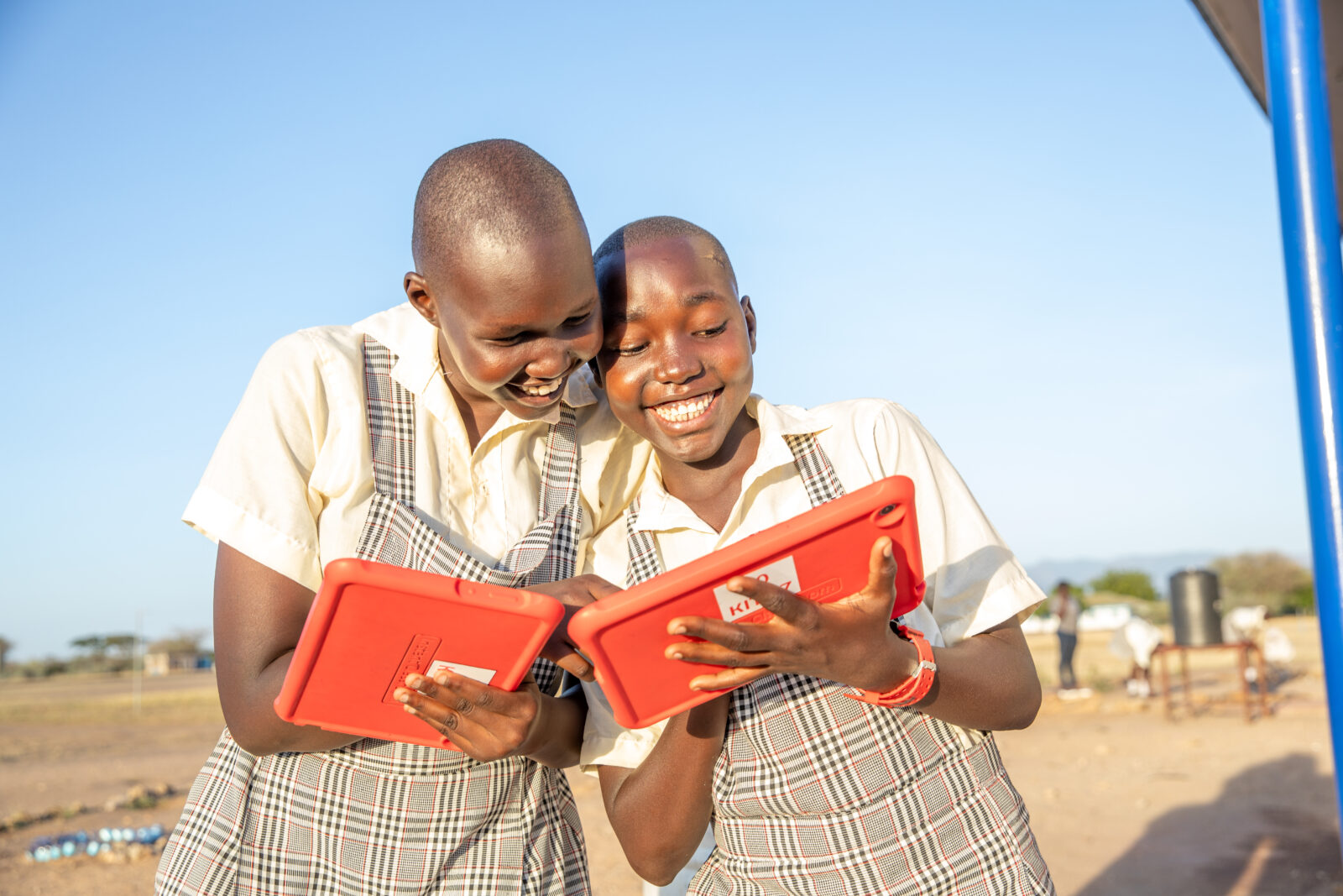 Maney and Kaku are bestfriends from Kakuma refugee camp. They are in grade 8 and use INS tablets to better their learning experience 

